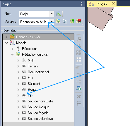 Interface de variante liée