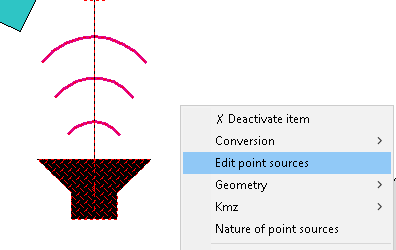 Edit a point source Edit a point source