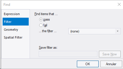 Filter section Filter section