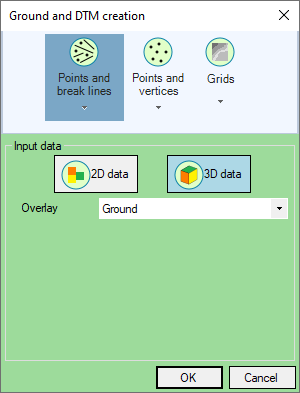 Intégration du terrain (Points et lignes) Intégration du terrain (Points et lignes)